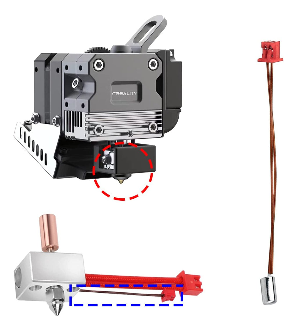 Hotend All Metal 300°c Ender3 S1, Bimetal Creality
