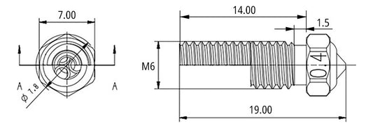 Boquilla Cht Acero Endurecido Qidi Tech X 3 Plus Max, Smart