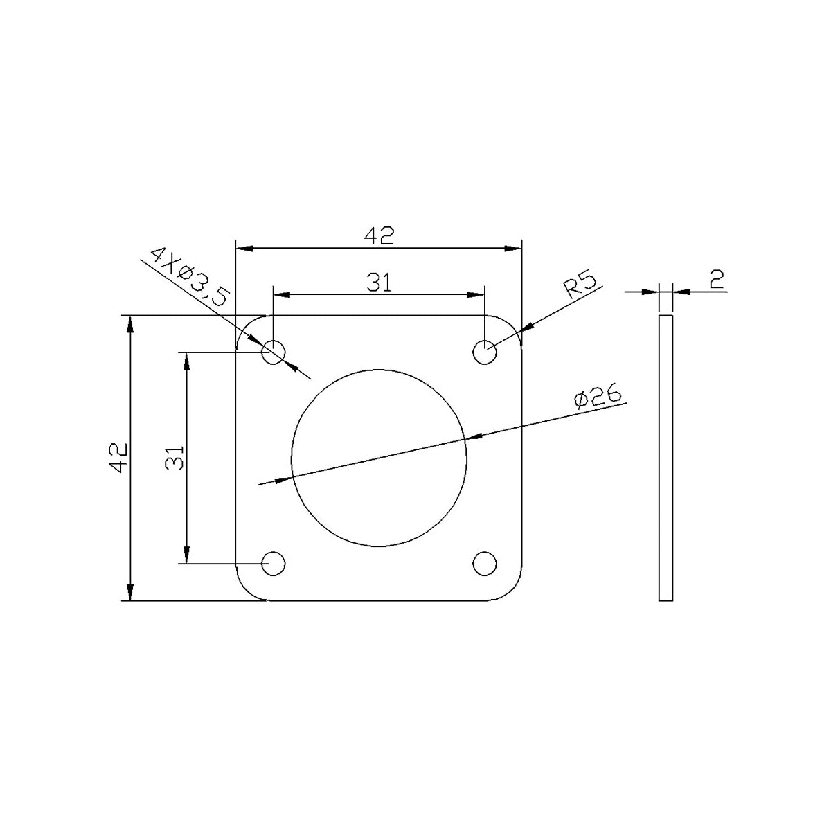 Protector de silicona para motor a pasos Nema 17