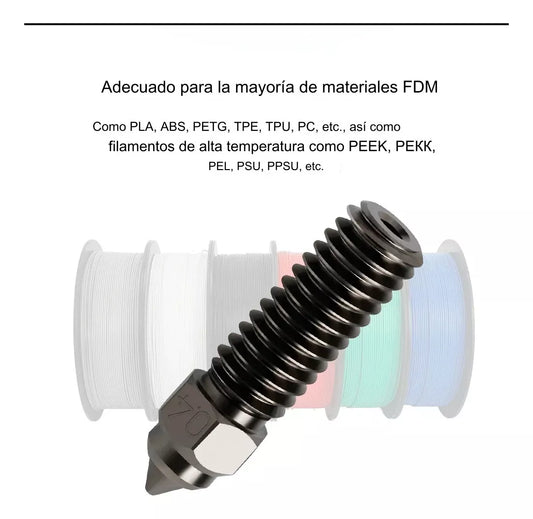 Boquilla de acero endurecido para Creality K1, K1 Max, Ender 3 V3 Ke, Cr-M4