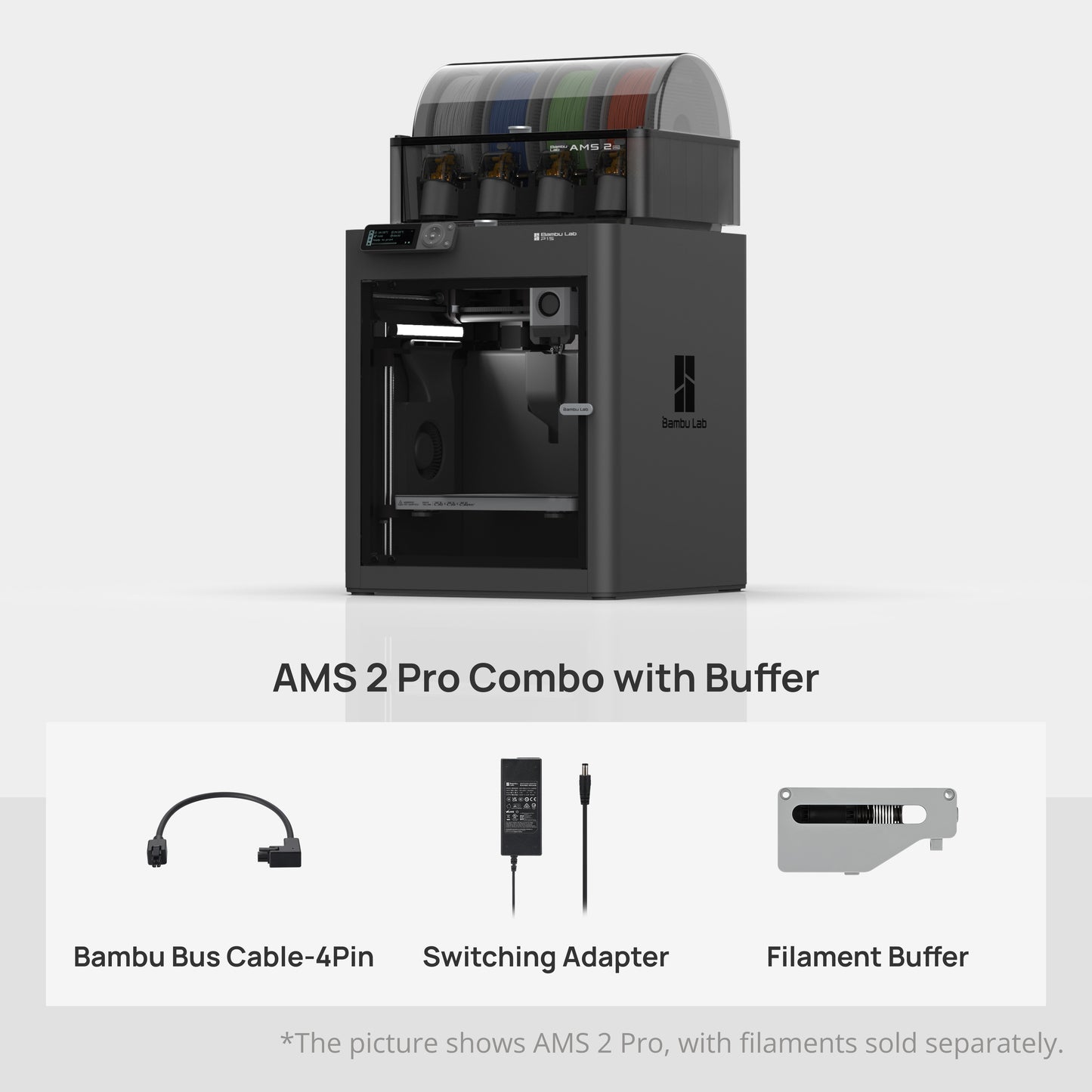 Impresora 3D Bambu Lab P1S Combo AMS 2 PRO | 3DCity México
