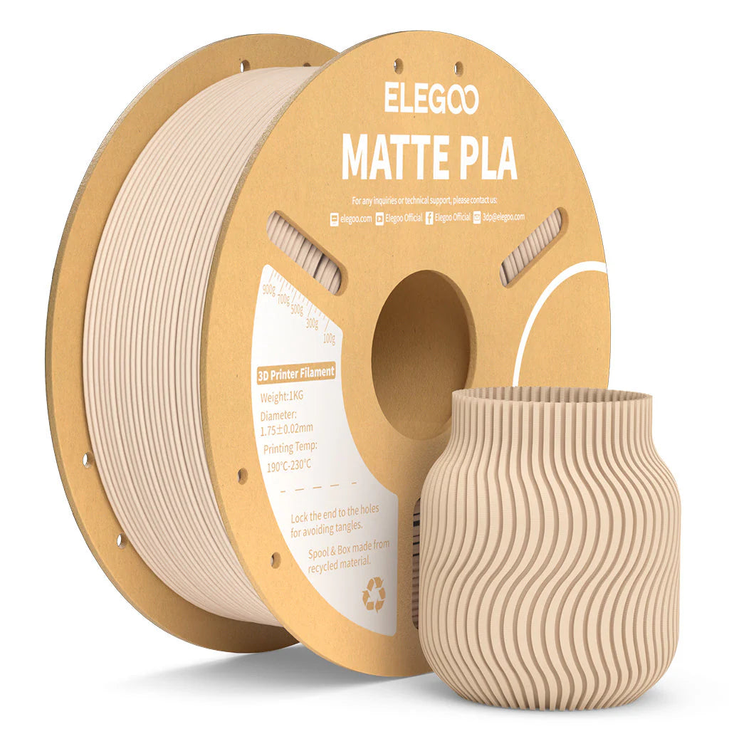 Filamento PLA Matte Elegoo 1.75mm 1 kg | 3DCity México