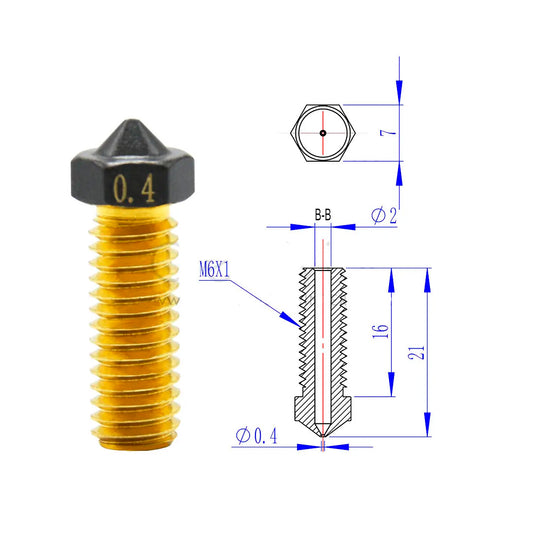 Boquilla Recubierta de PTFE Volcano