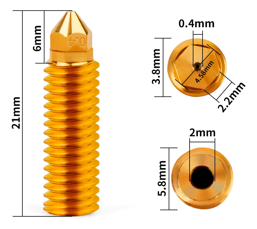 Boquilla De Laton Para Artillery Sidewinder X3 X4 Plus, Pro