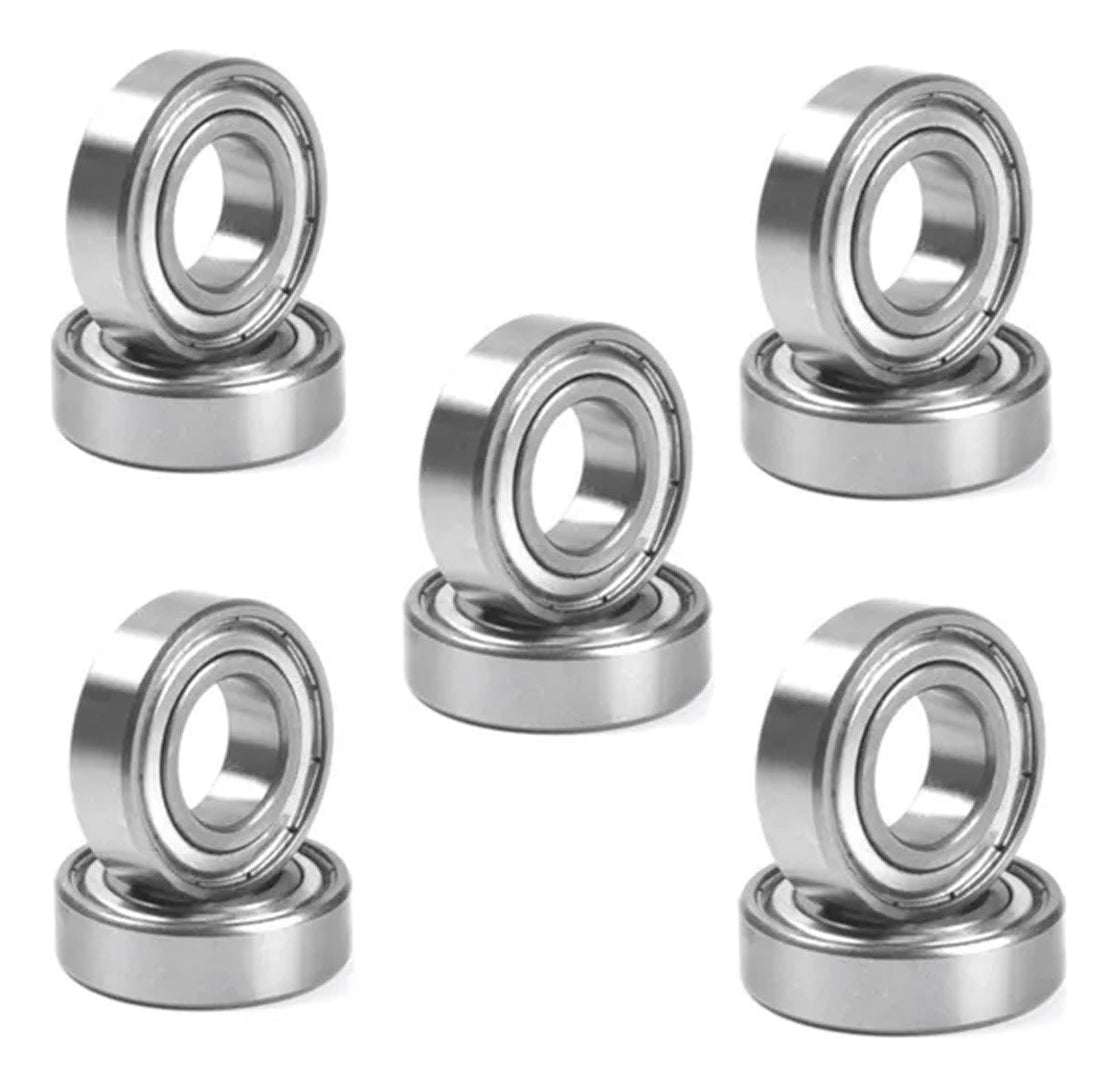 10 Balero Rodamiento Mr72zz 2x7x3mm, 10 Pcs, Acero