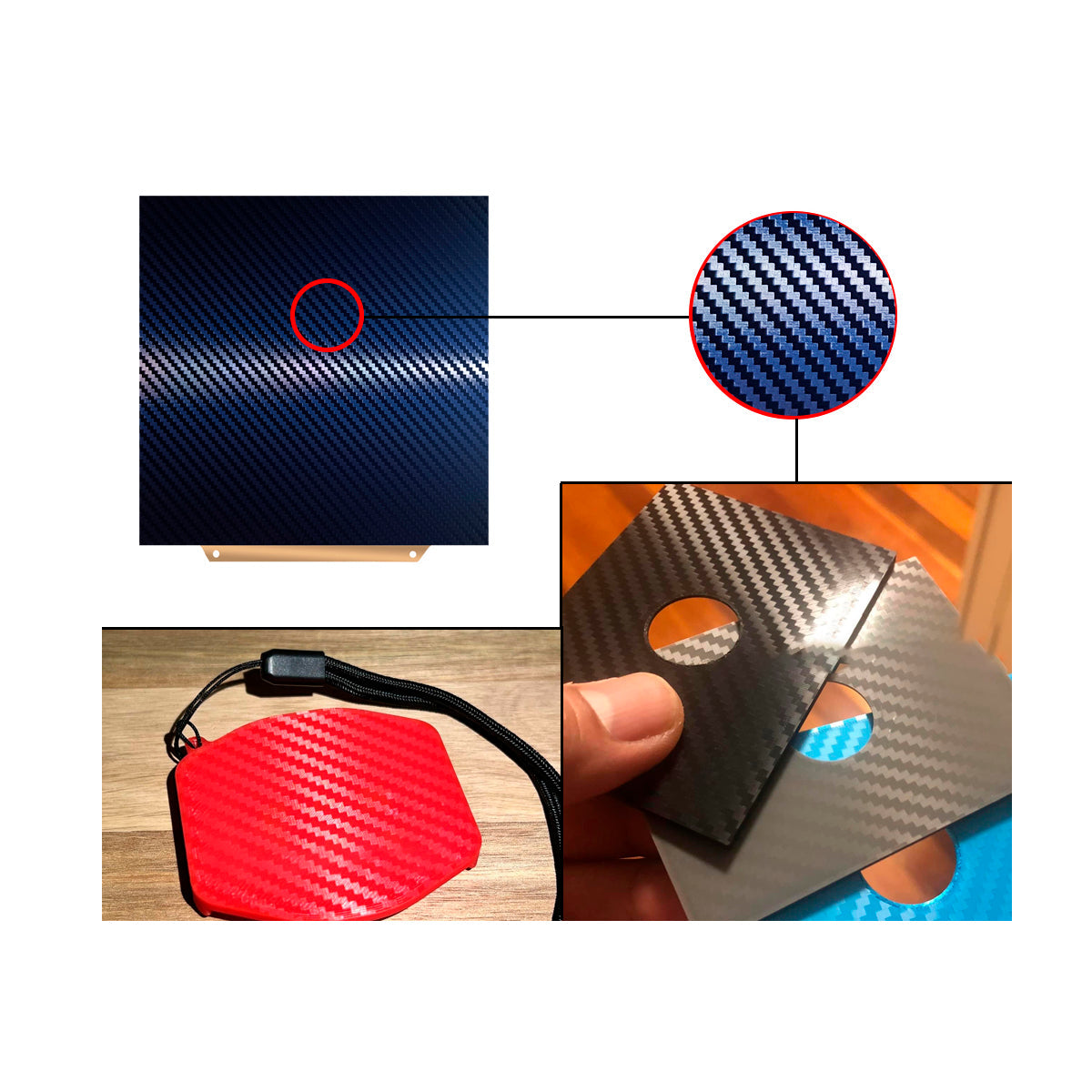 Cama PEI - PET para Ender 3 S1, 3 V3, 5 S1, Creality K1