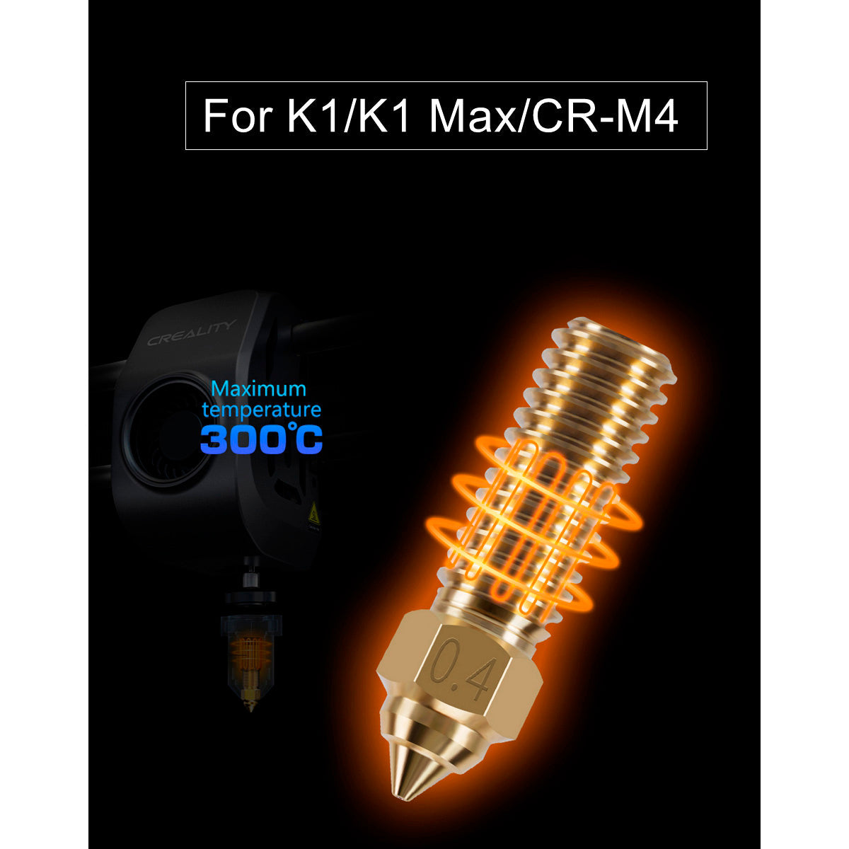 Boquilla de Latón para Creality K1, K1 Max, CR-M4