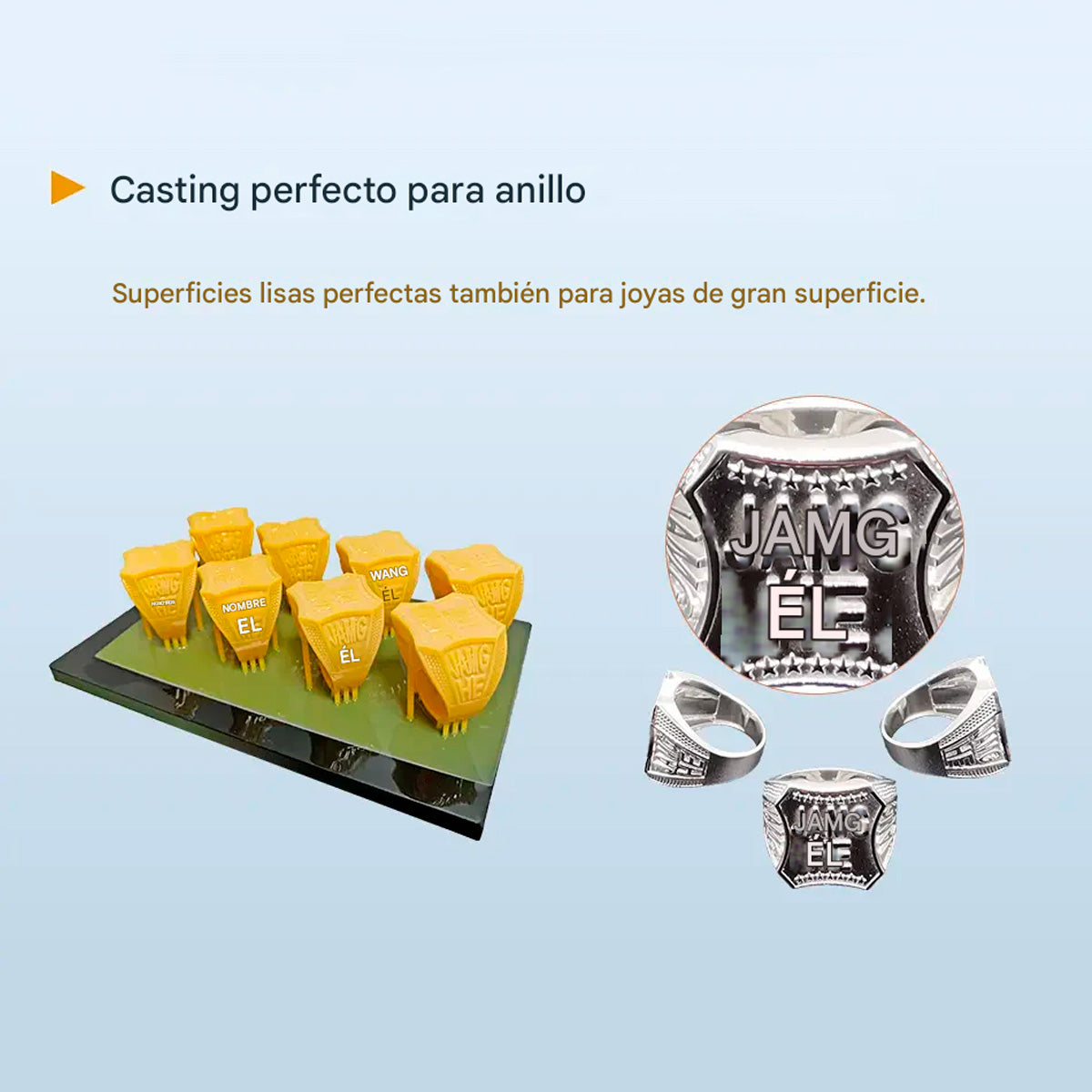 500gr Resina Casteable Jamg He Ultra Cast, impresora 3d