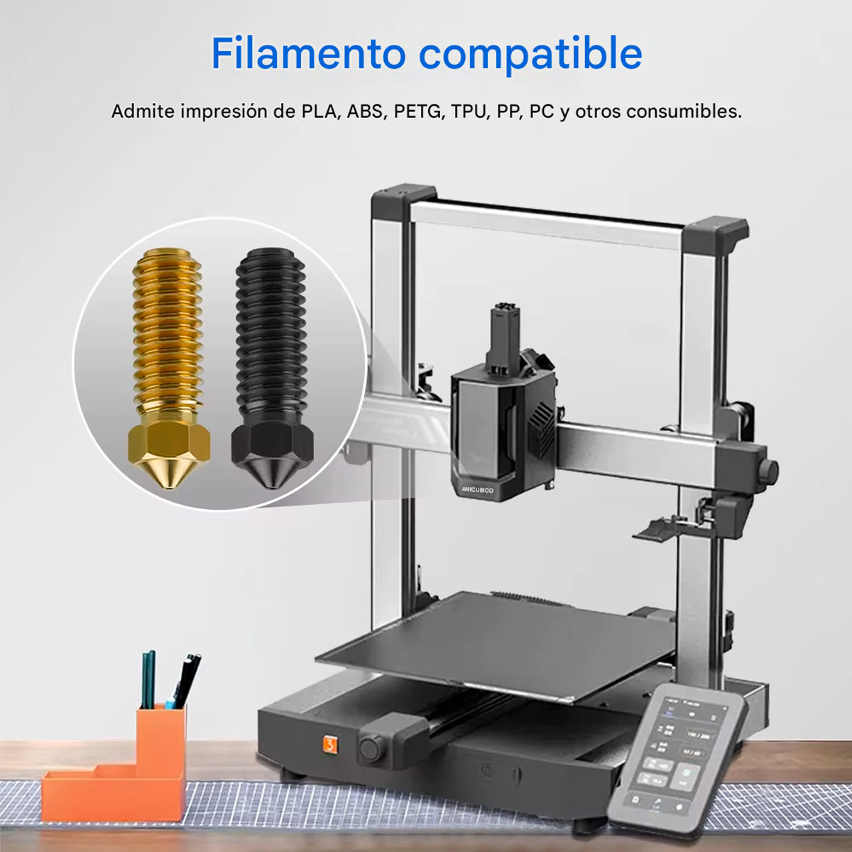 Boquilla De Laton 0.2-1mm Para Anycubic Kobra 3