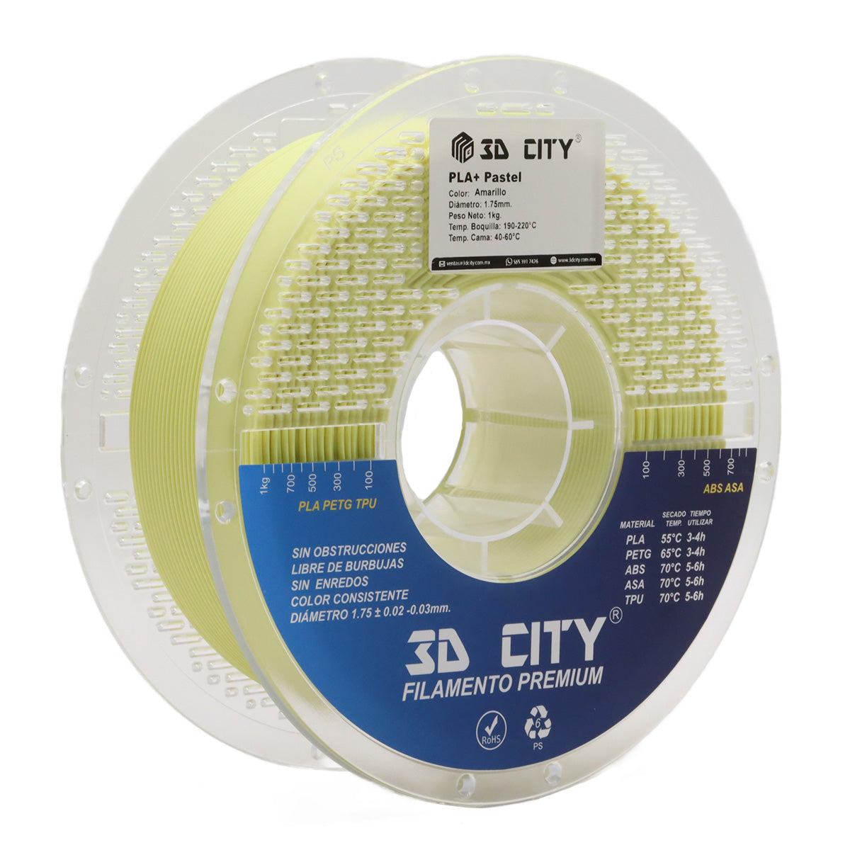 Filamento PLA+ Pastel 3DCity
