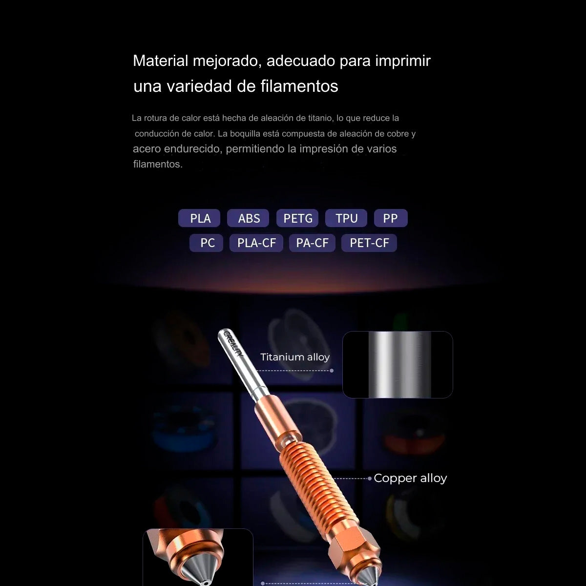 Boquilla Para Creality K1c, Ender 3 V3/Plus