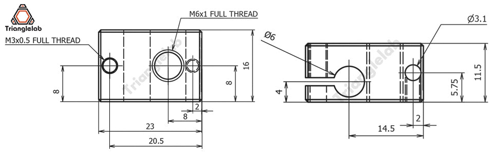Bloque calentador V6