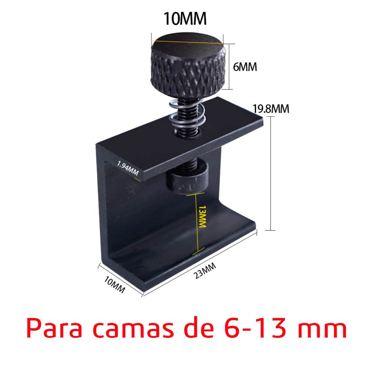 Clip ajustable de 6-9mm para cama caliente