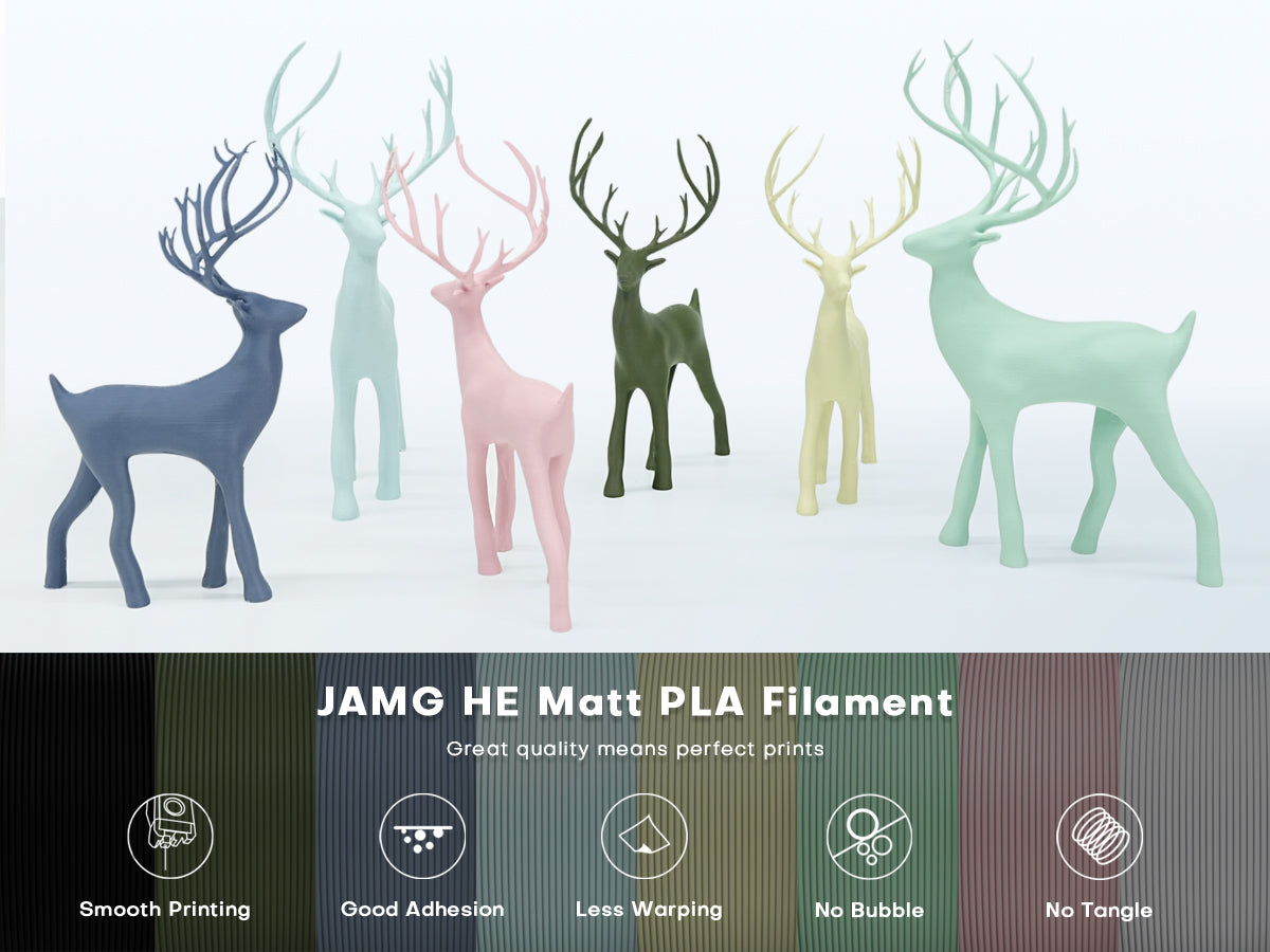 Filamento PLA Matte JamgHe l 1.75mm Alta Precisión 1 kg | 3DCity México Imagen principal del producto