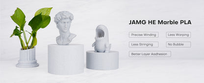 Filamento PLA Mármol JamgHe l 1.75mm Alta Precisión 1 kg | 3DCity México