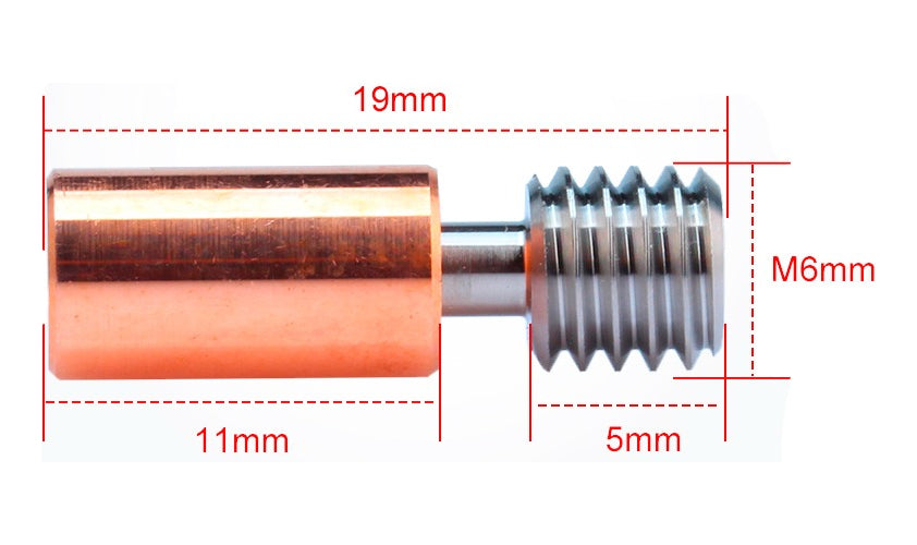 Garganta Bimetal Hotend Creality Ender 3 S1, Cr10 Smart Pro Imagen secundaria del producto