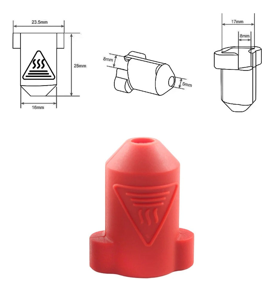 Funda Silicona Calcetin Sock Bloque K1, K1 Max, Impresora 3d Imagen secundaria del producto