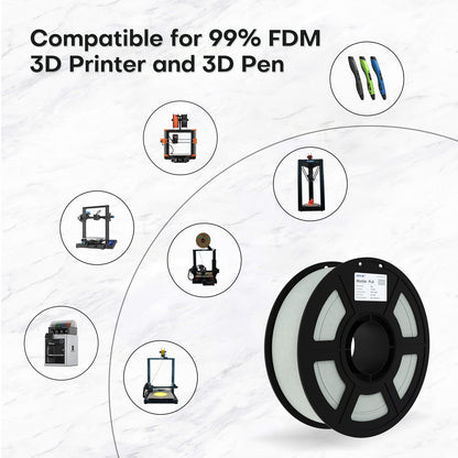 Filamento PLA Mármol JamgHe l 1.75mm Alta Precisión 1 kg | 3DCity México