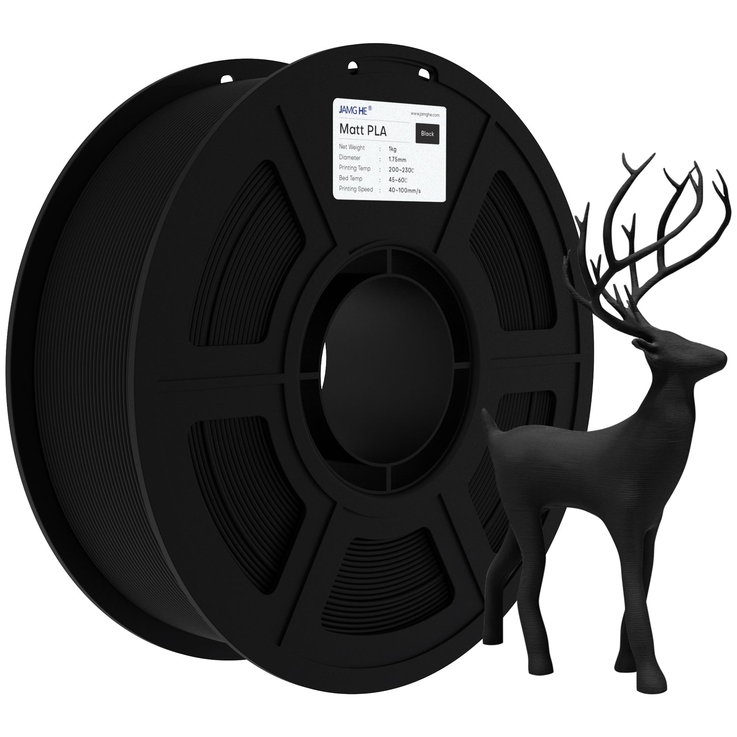 Filamento PLA Matte JamgHe l 1.75mm Alta Precisión 1 kg | 3DCity México