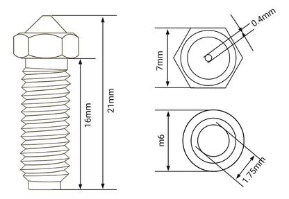 Boquilla De Laton Para Anycubic Kobra 2, Pro Plus Max