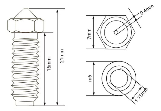 Boquilla De Laton Para Anycubic Kobra 2, Pro Plus Max