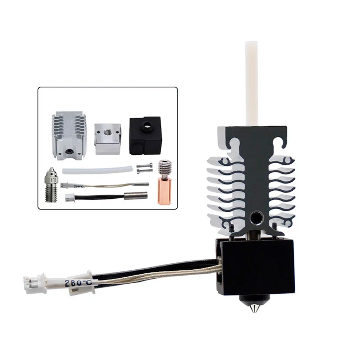 Hotend Completo Para Ender 3 V3 Se, Bimetal, Acero Inoxidable, Recubierto Imagen principal del producto