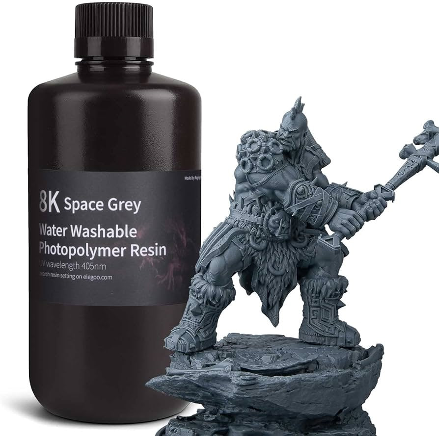 Resina Elegoo 8K Water-washable  Gris Imagen principal del producto