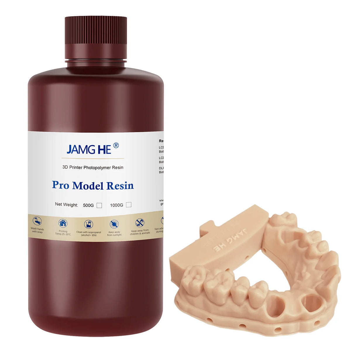 Resina Dental Jamg He Pro Ortho Modelo Dental (1 kg) Imagen secundaria del producto