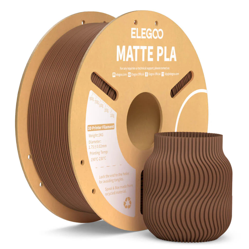 Filamento PLA Matte Elegoo 1.75mm 1 kg | 3DCity México