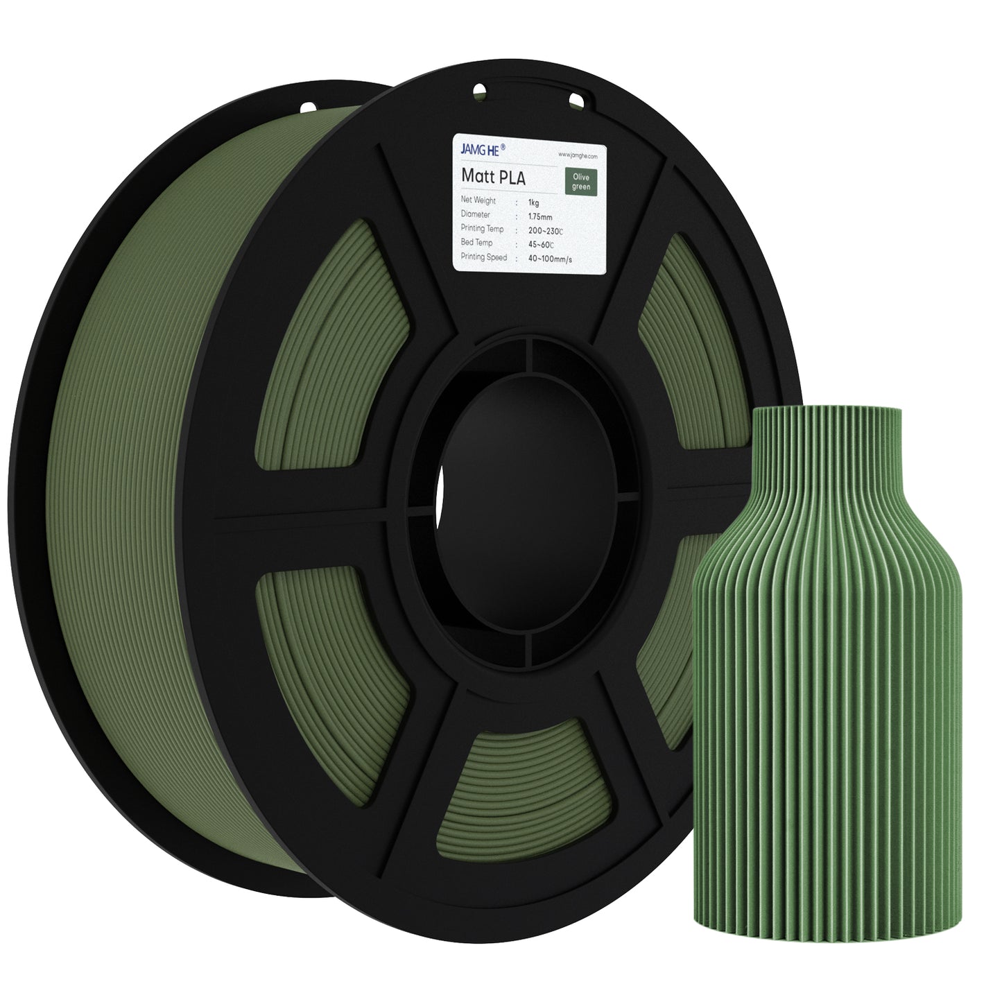 Filamento PLA Matte JamgHe l 1.75mm Alta Precisión 1 kg | 3DCity México