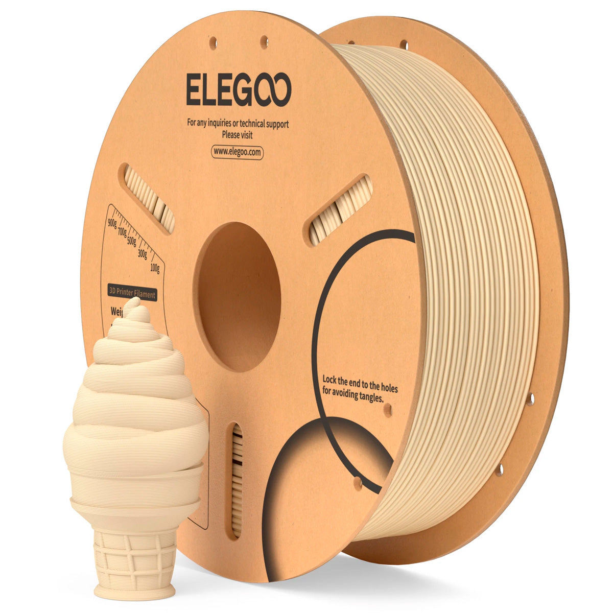 Filamento PLA Elegoo 1.75mm Alta Precisión 1 kg | 3DCity México
