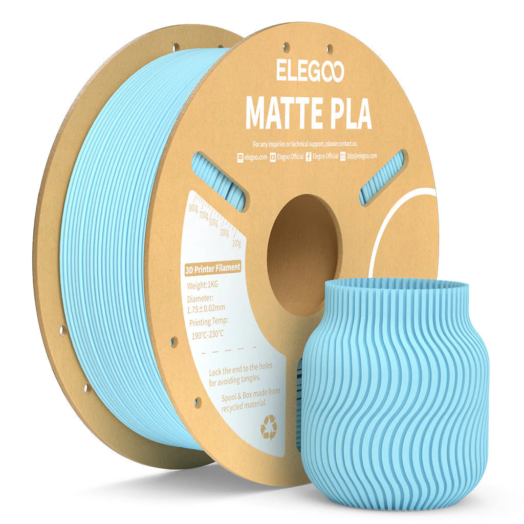 Filamento PLA Matte Elegoo 1.75mm 1 kg | 3DCity México