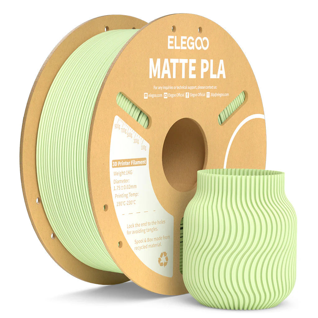 Filamento PLA Matte Elegoo 1.75mm 1 kg | 3DCity México