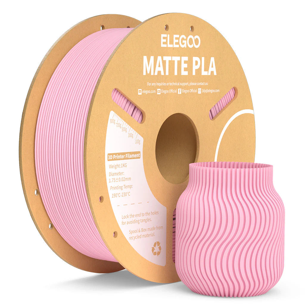 Filamento PLA Matte Elegoo 1.75mm 1 kg | 3DCity México
