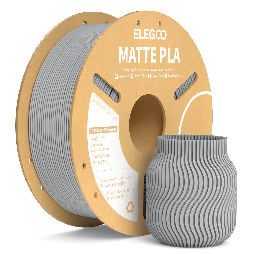 Filamento PLA Matte Elegoo 1.75mm 1 kg | 3DCity México