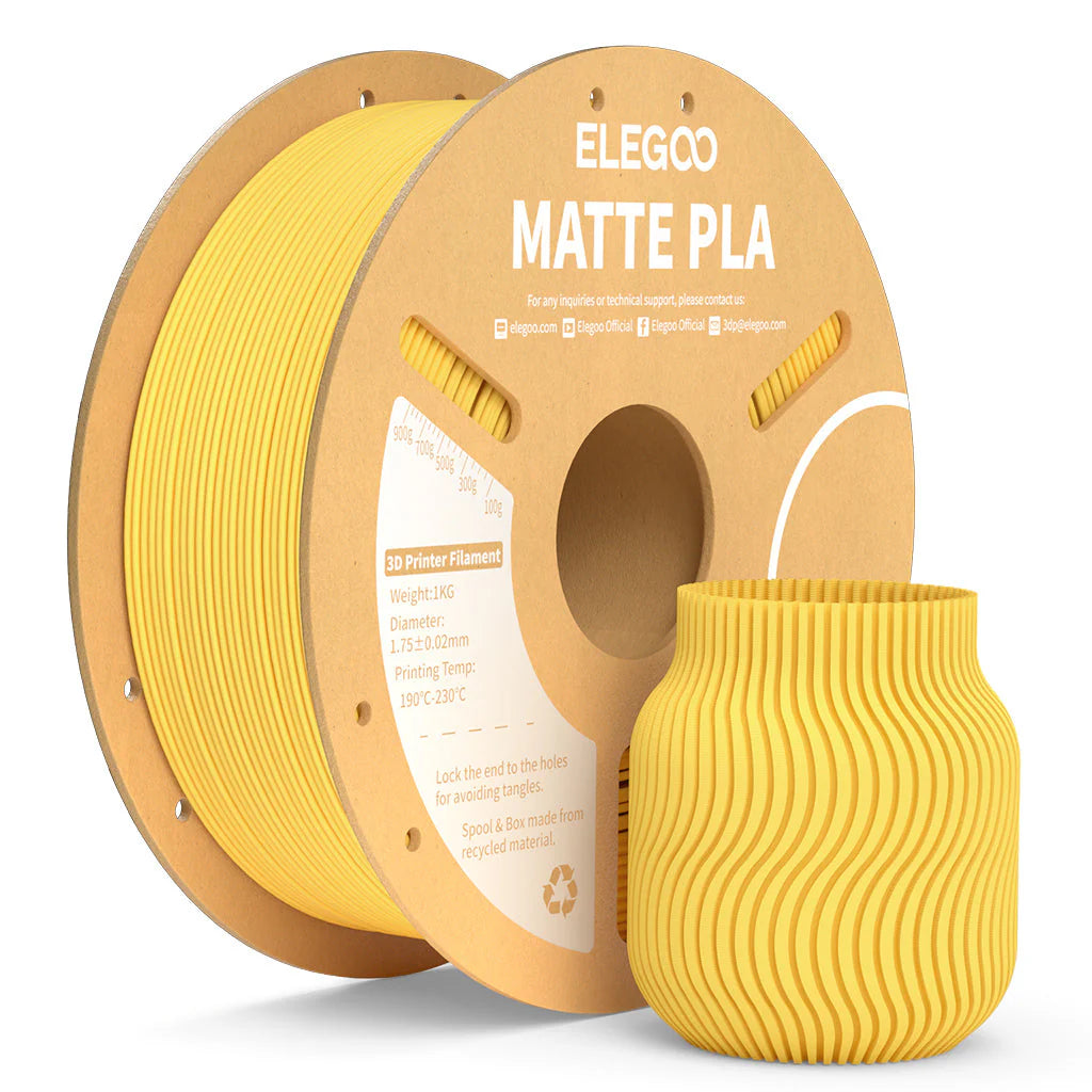 Filamento PLA Matte Elegoo 1.75mm 1 kg | 3DCity México