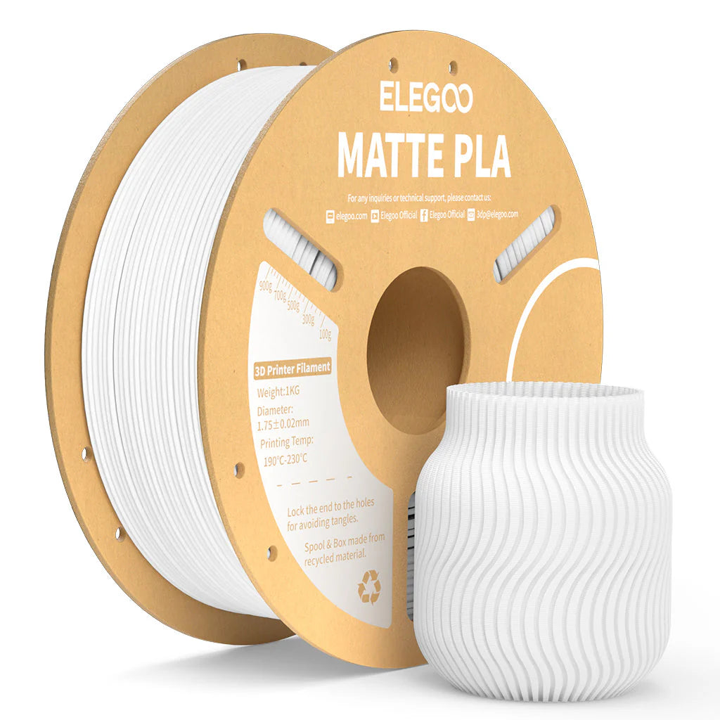 Filamento PLA Matte Elegoo 1.75mm 1 kg | 3DCity México