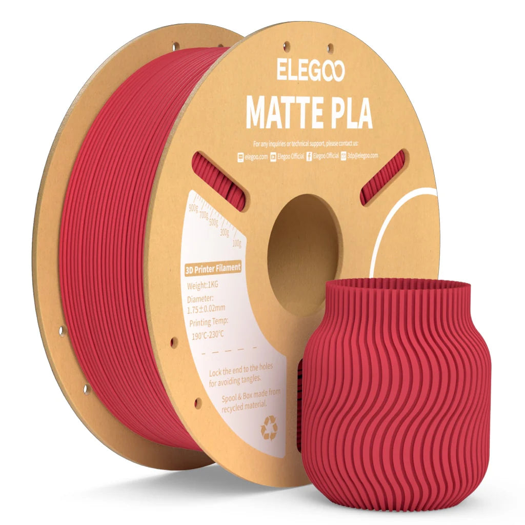Filamento PLA Matte Elegoo 1.75mm 1 kg | 3DCity México