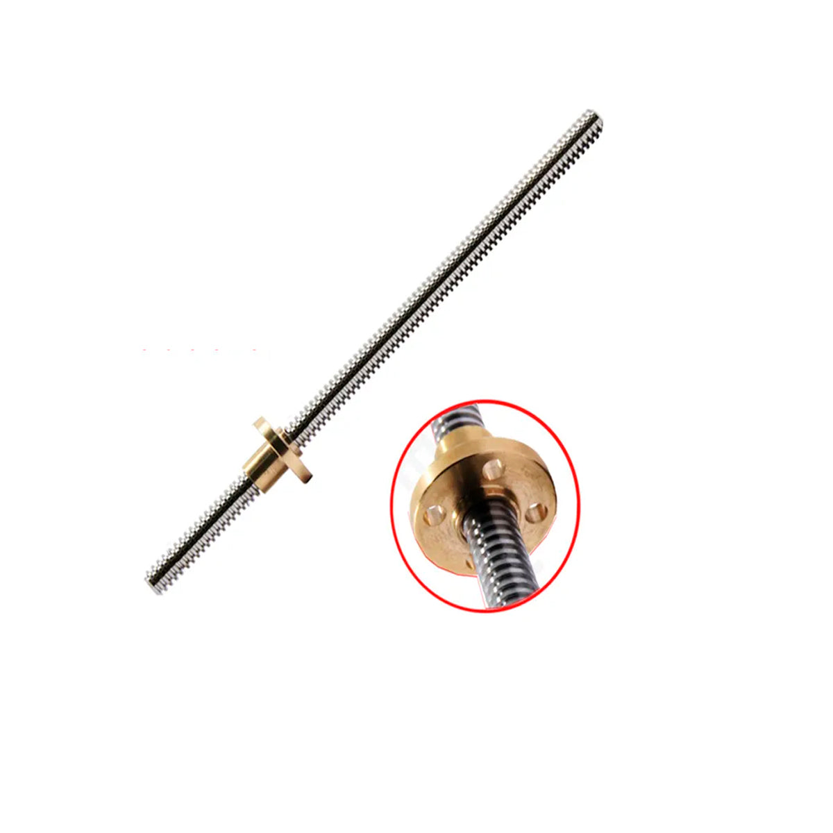 Tuerca Acme 8mm para Varilla roscada Imagen secundaria del producto
