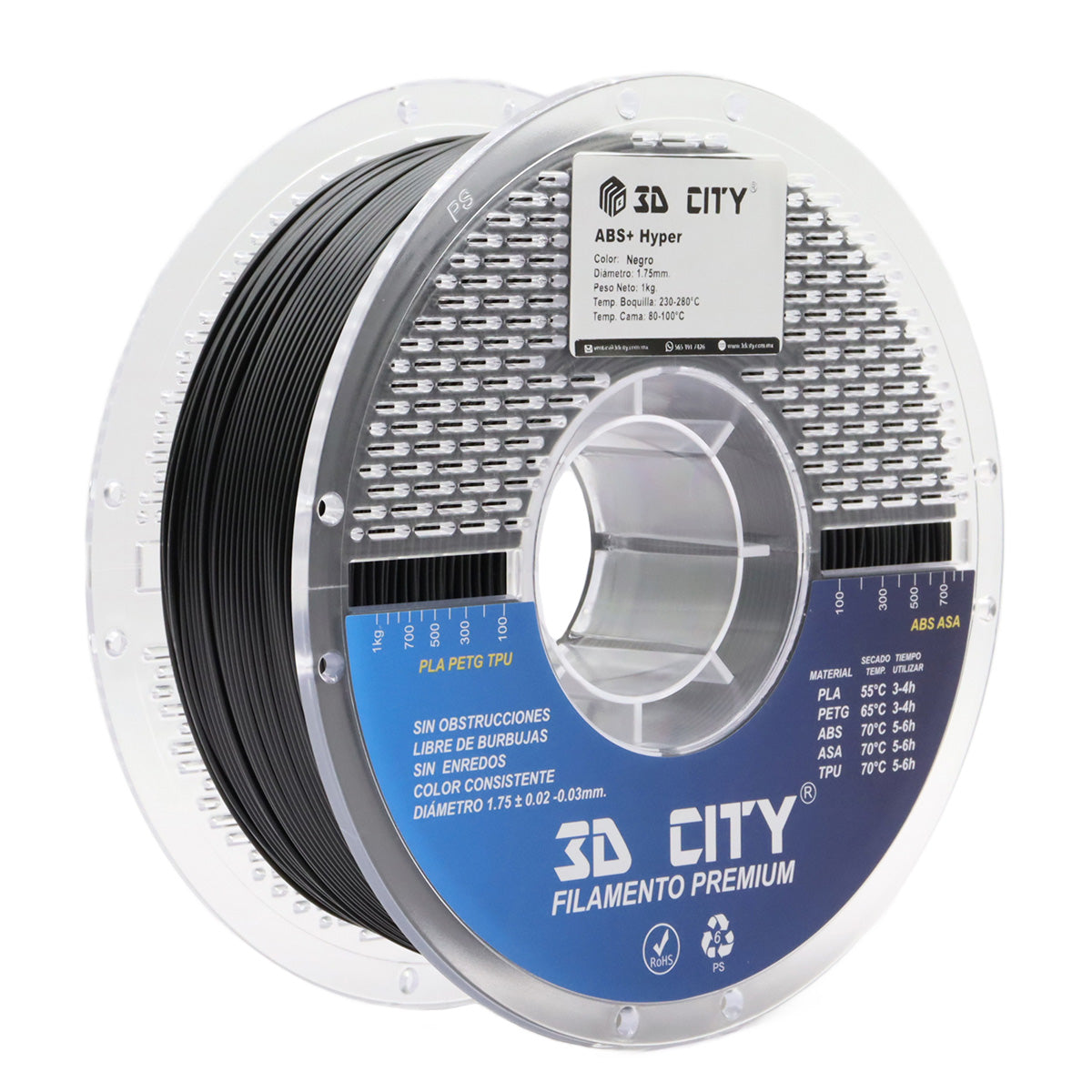 Filamento ABS+ Hyper 3DCity Imagen secundaria del producto