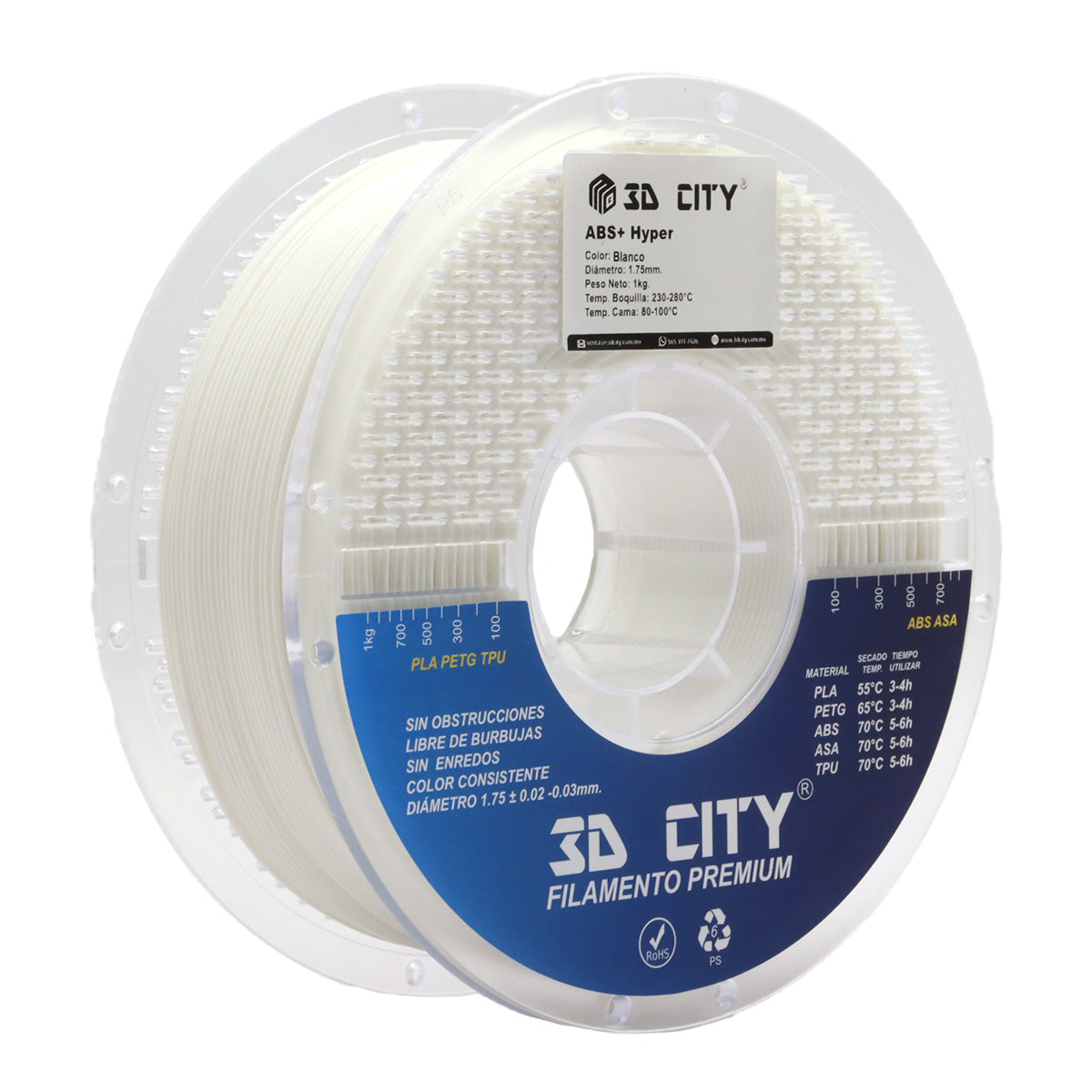 Filamento ABS+ Hyper 3DCity Imagen principal del producto