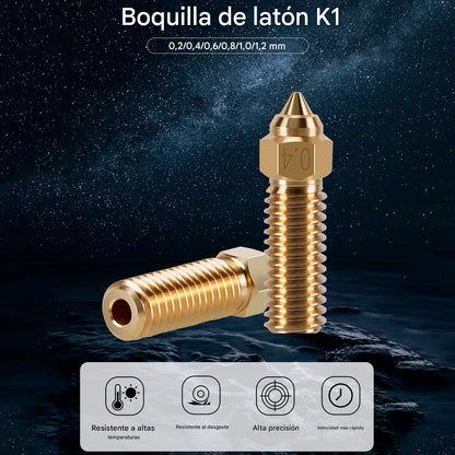Kit 6 Boquilla 0.2/0.4/0.6/0.8/1/1.2 Para K1, V3 Ke, Cr M4