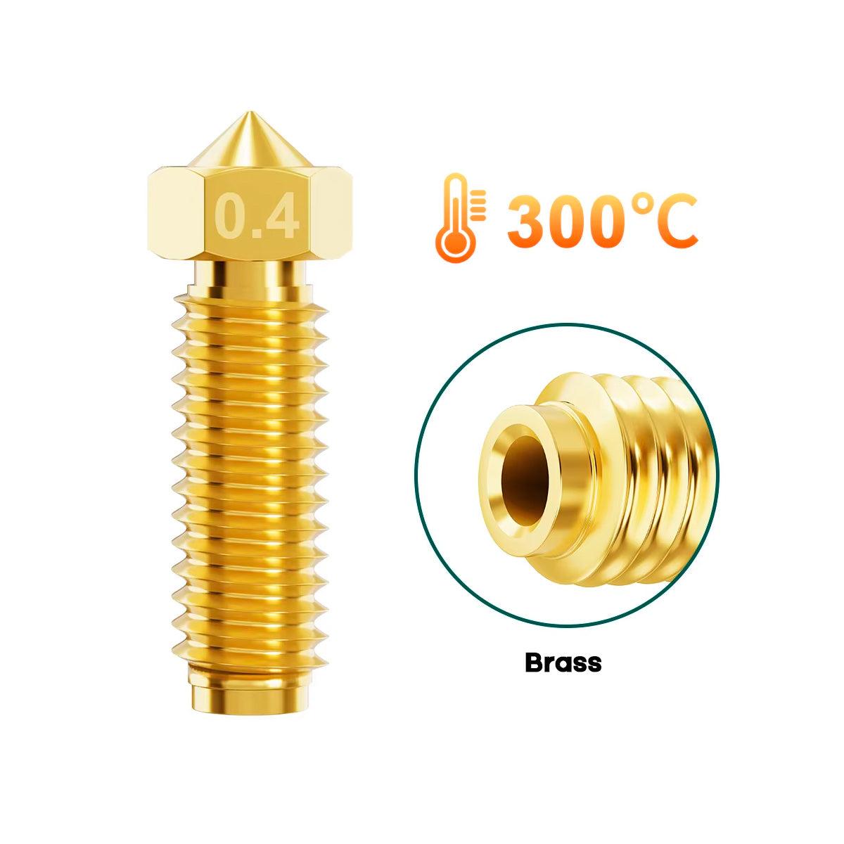 Boquilla De Laton 0.2-1mm Para Anycubic Kobra 3 Imagen secundaria del producto