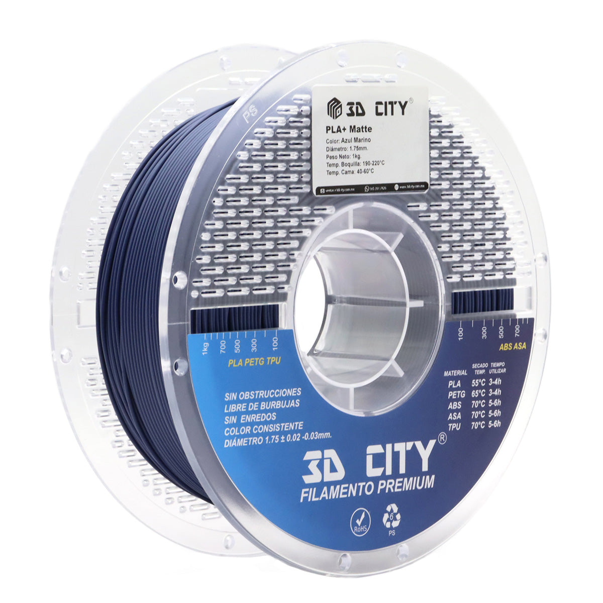 Filamento PLA+ Matte 3DCity Imagen principal del producto