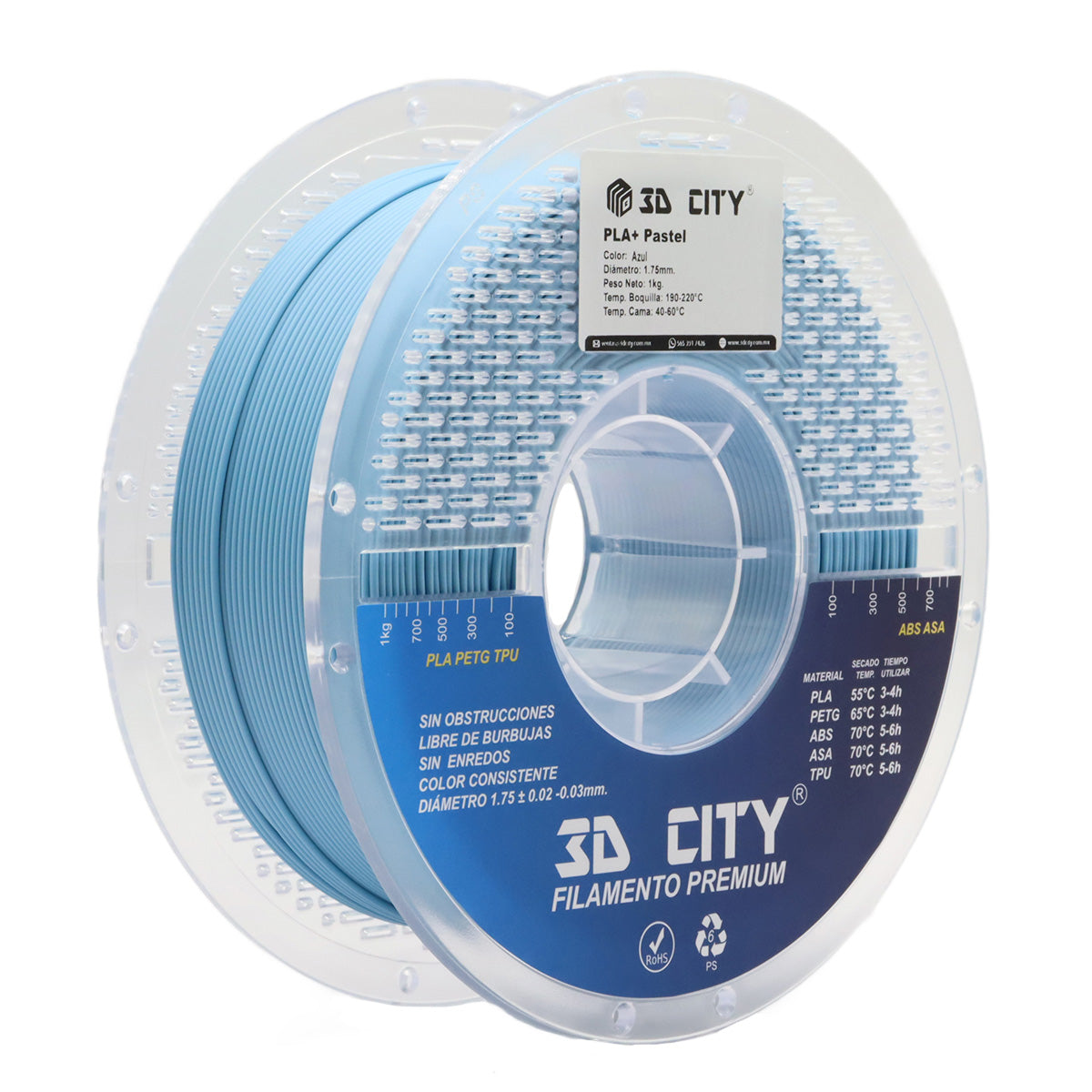 Filamento PLA+ Pastel 3DCity Imagen principal del producto