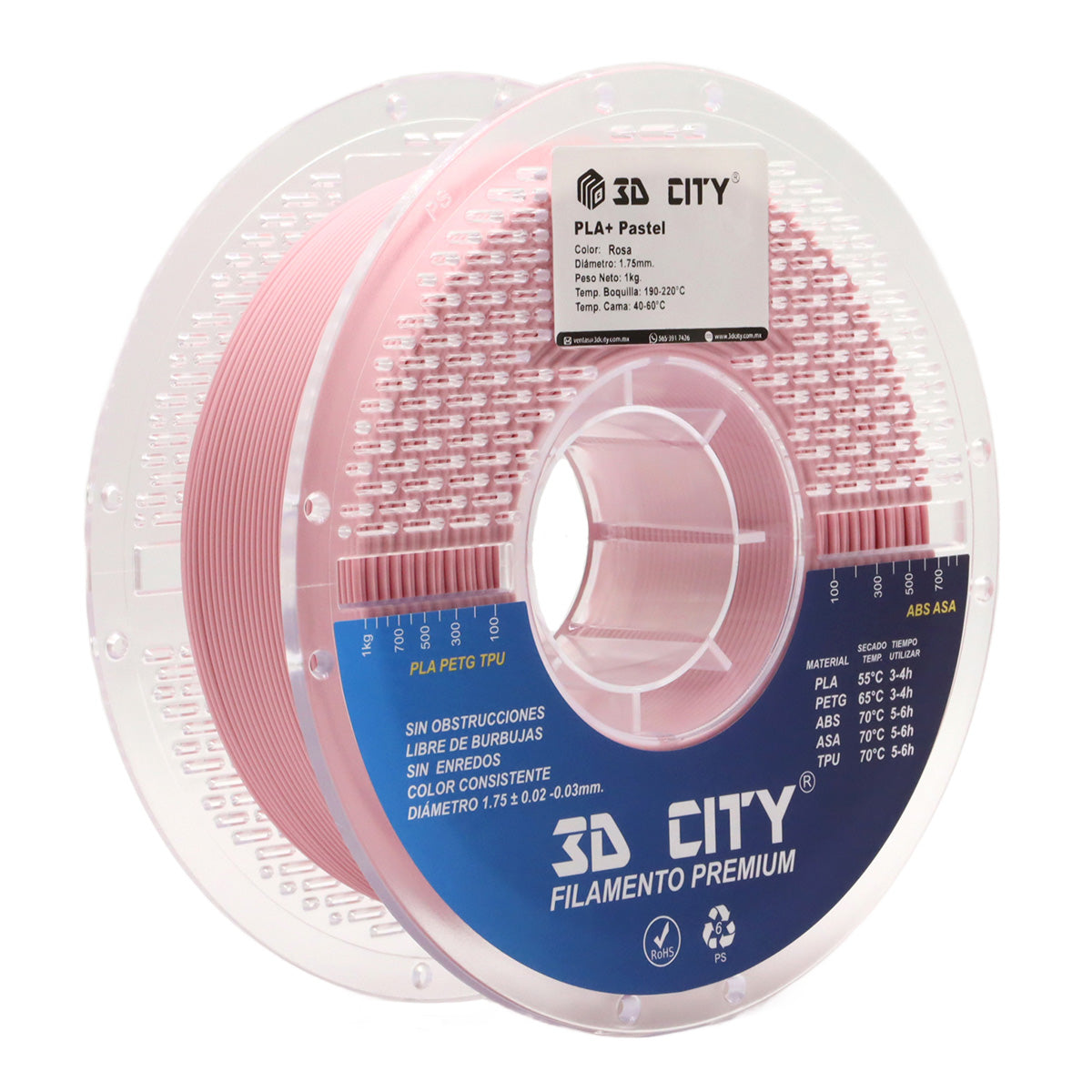 Filamento PLA+ Pastel 3DCity