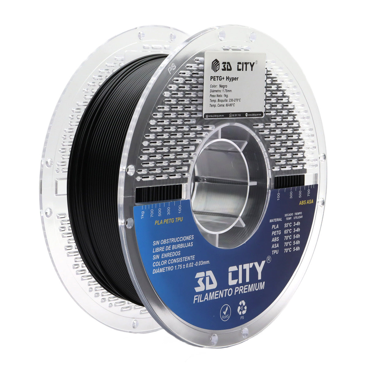 Filamento PETG+ Hyper 3DCity Imagen principal del producto