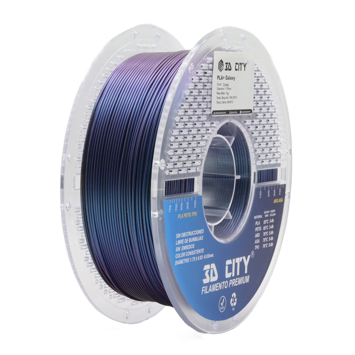 Filamento PLA+ Galaxy 3DCity