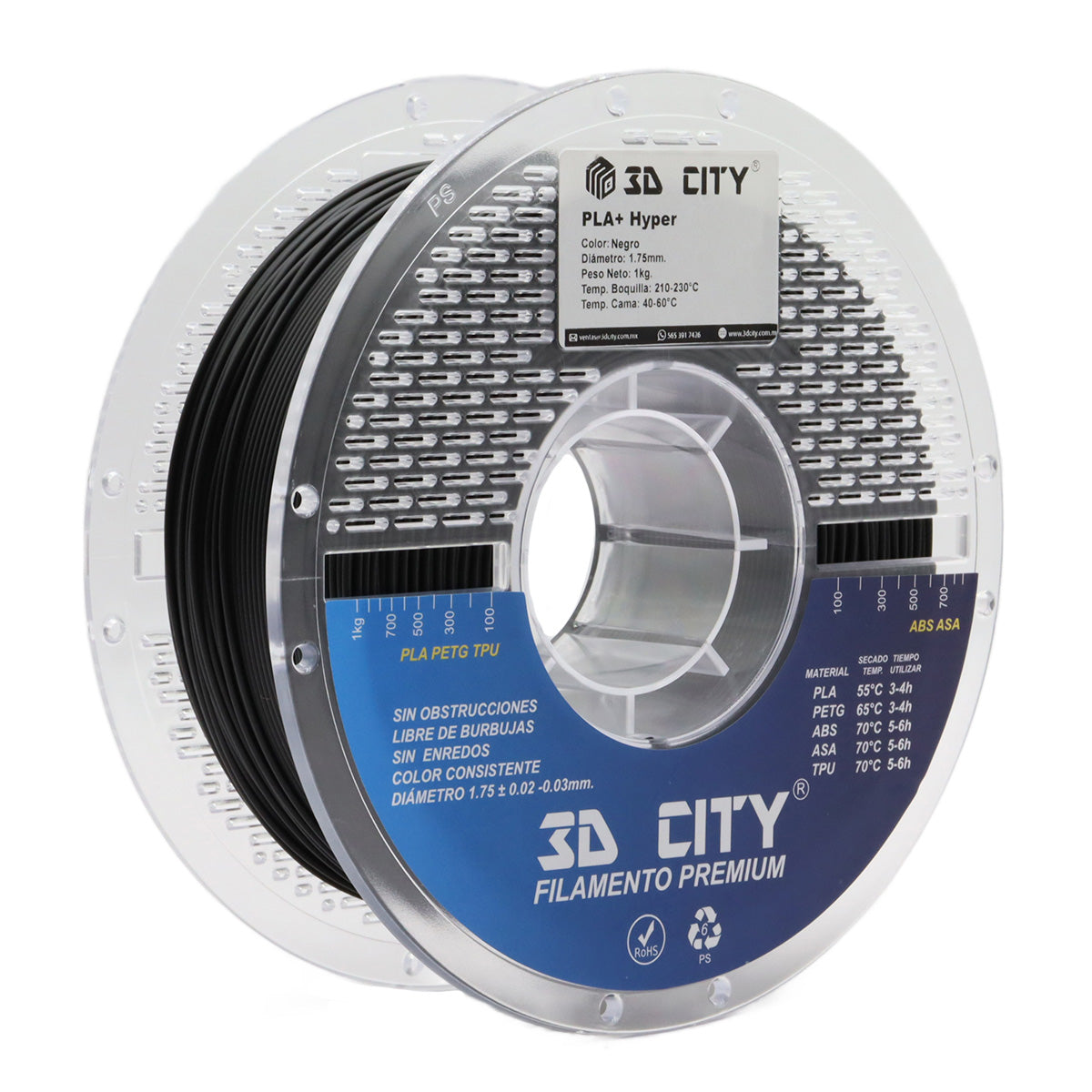 Filamento PLA+ Hyper 3DCity Imagen secundaria del producto