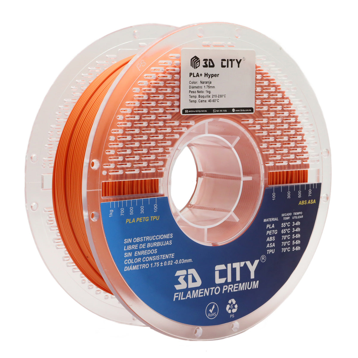 Filamento PLA+ Hyper 3DCity